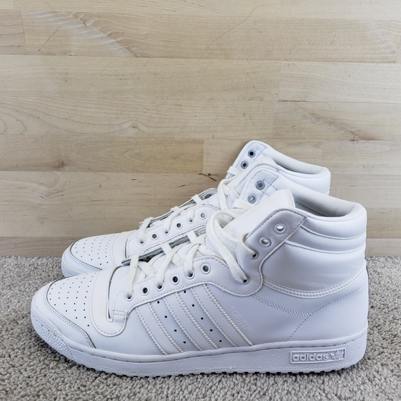 adidas Shoes Adidas Top Ten Mens Size 3 Triple White High Top